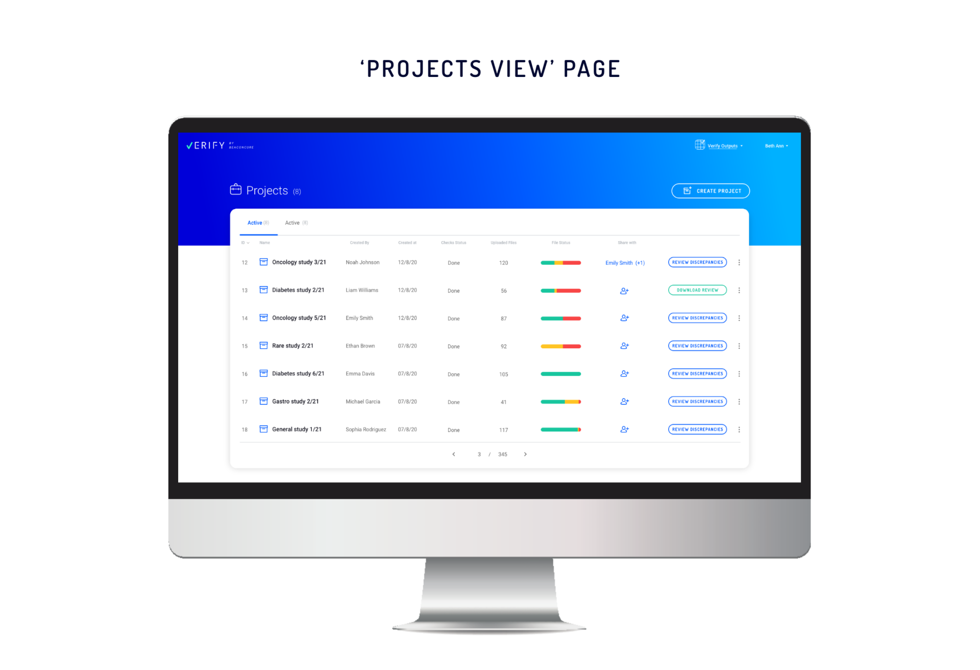 project view page